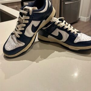 Nike Women’s Blue and White Dunks